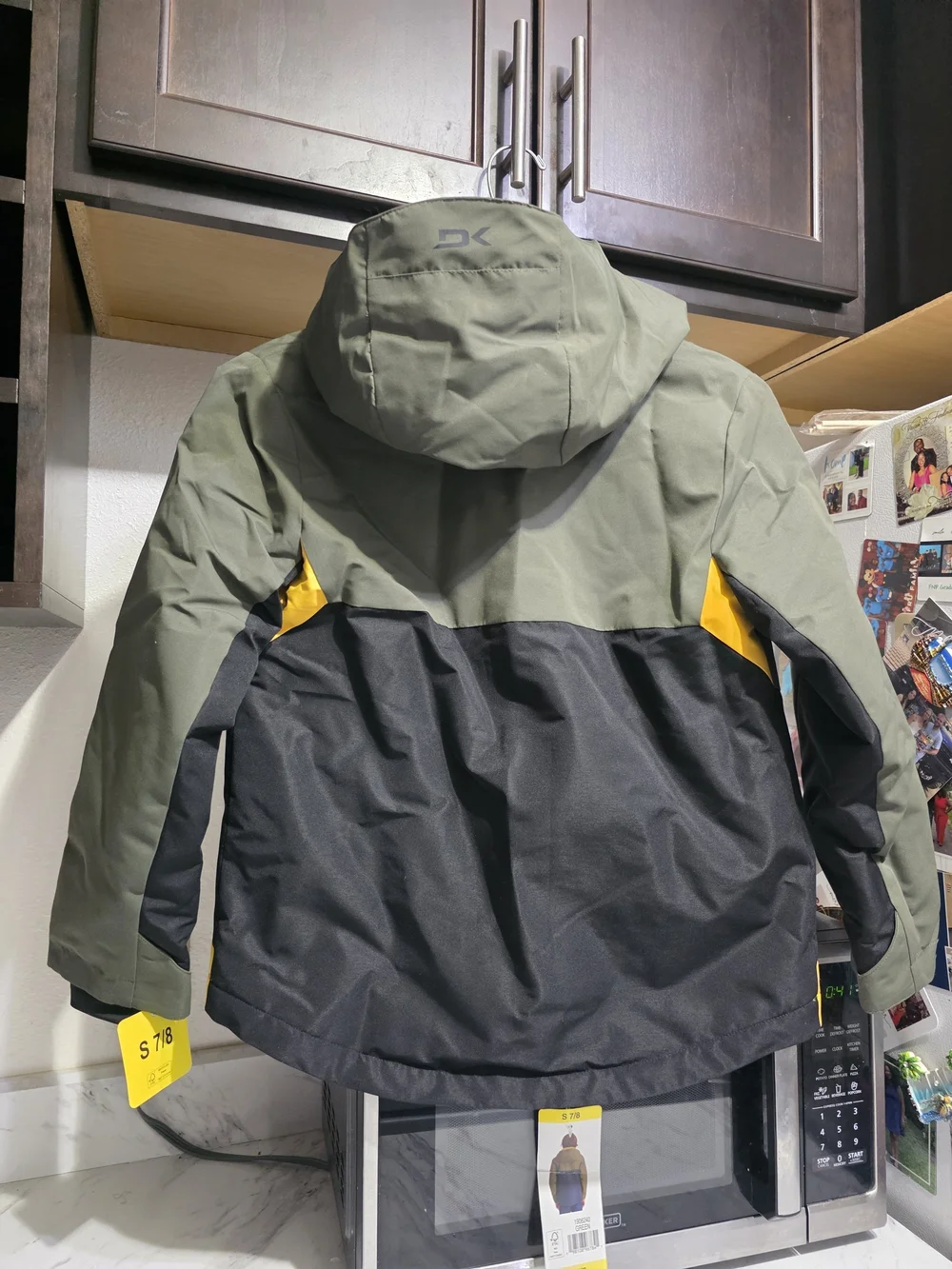 Dakine Two-Tone Olive Green & Yellow Jacket Boyz 7/8